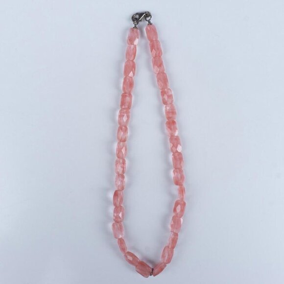 Vintage Strawberry Quartz Faceted Gemstones Necklace. - Picture 5 of 5